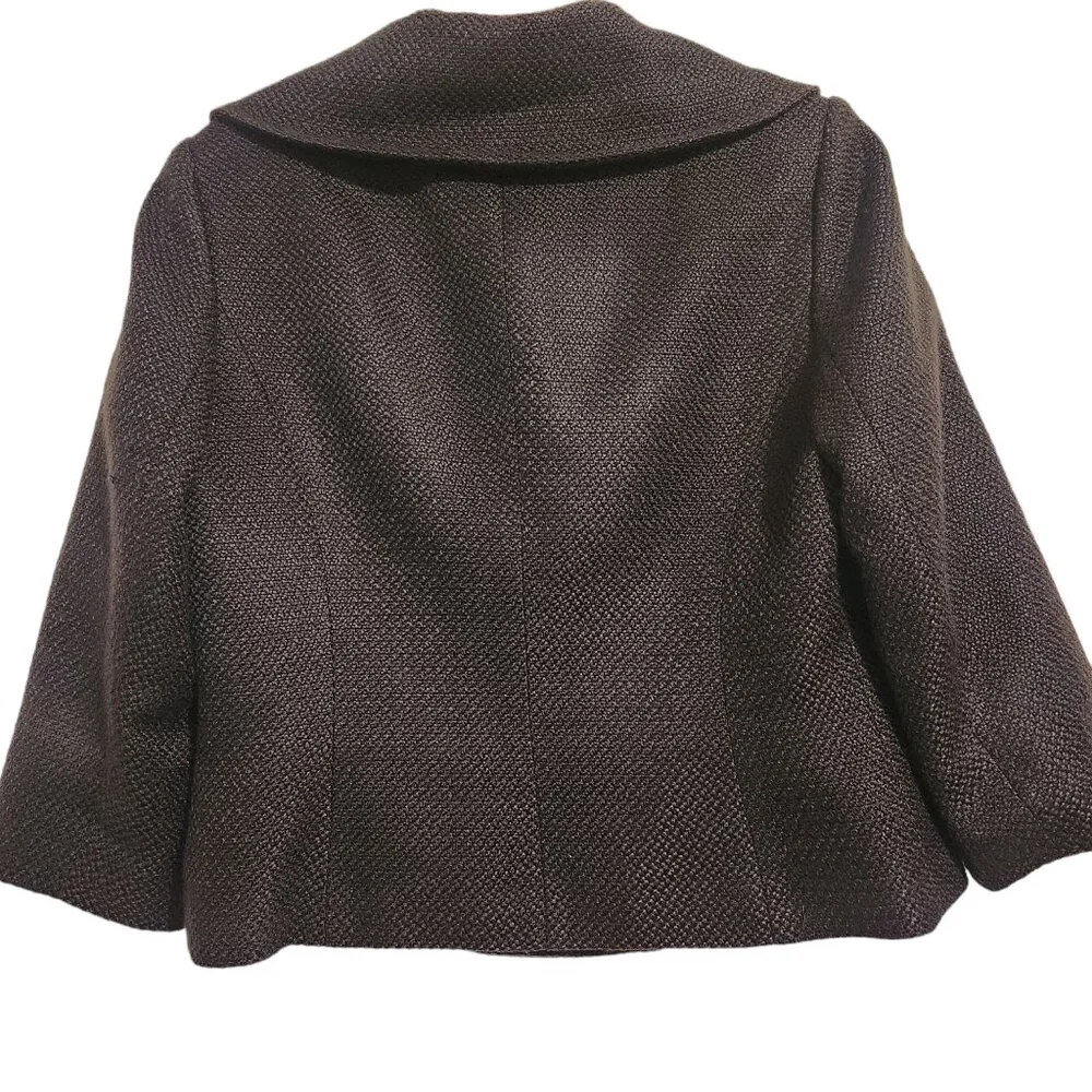 Calvin Klein Lined Black Jacket Size 12 - Picture 7 of 10